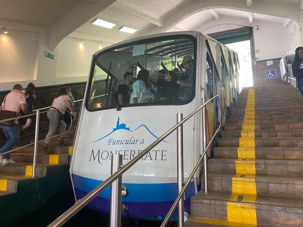 Funicular de Monserrate-Colombia-2 de septiembre del 2023