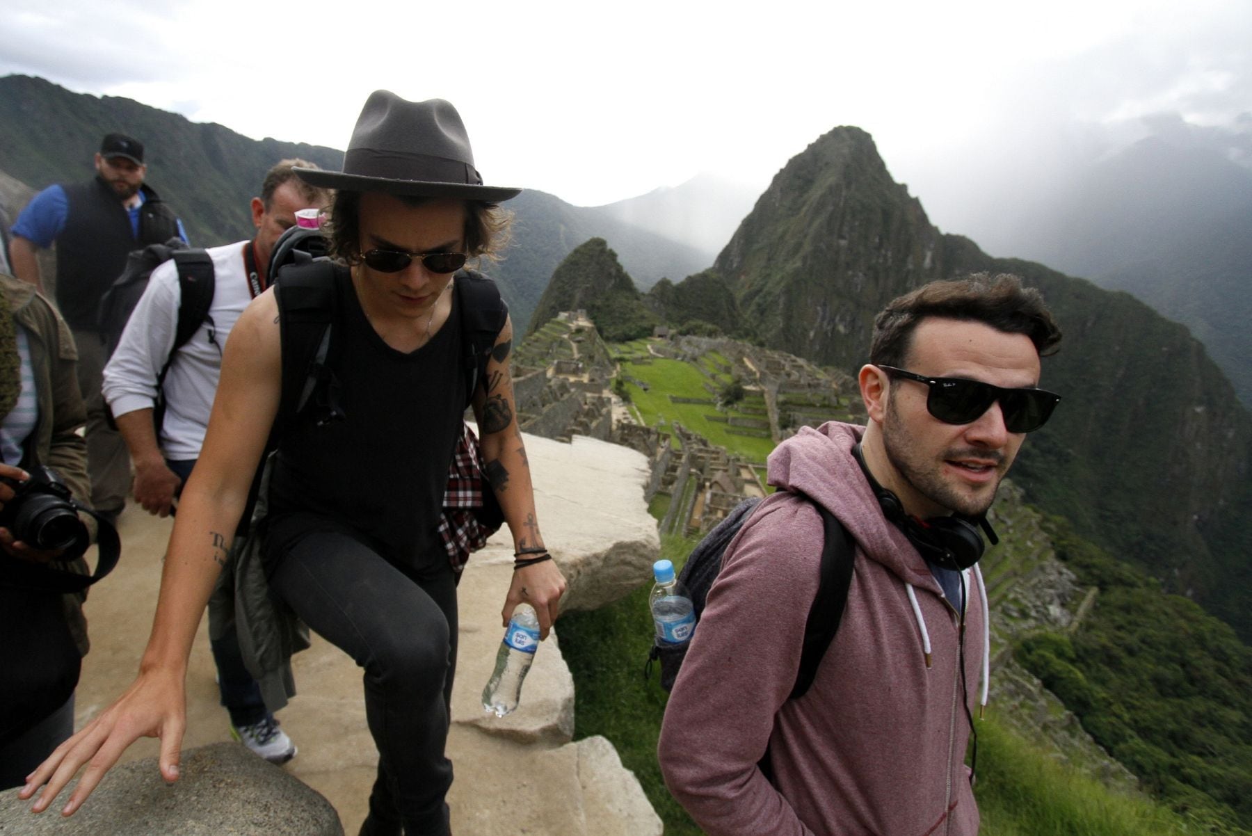 Liam Payne y la vez que visitó Perú junto a Harry Styles (Andina)