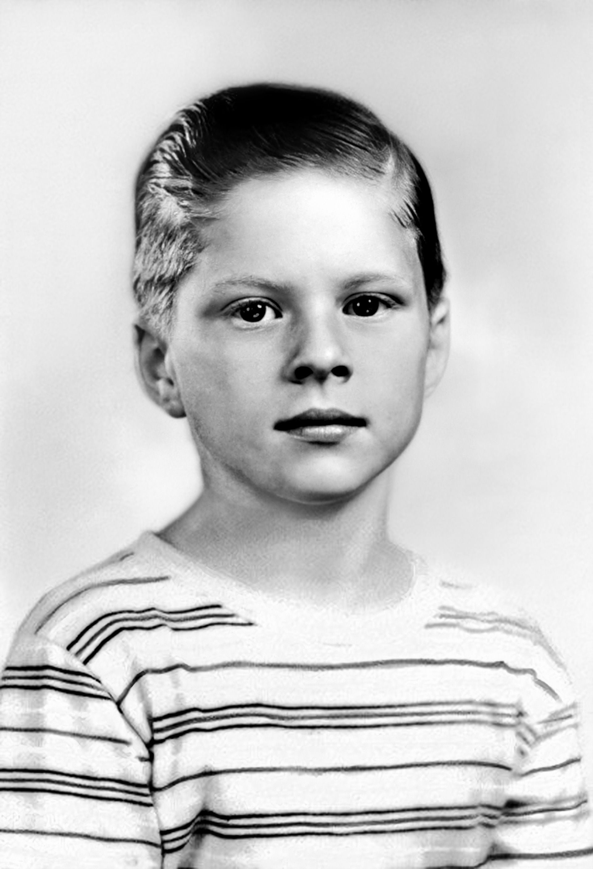 Una foto de la infancia de Robert Redford  (ARCHIVO GROSBY)