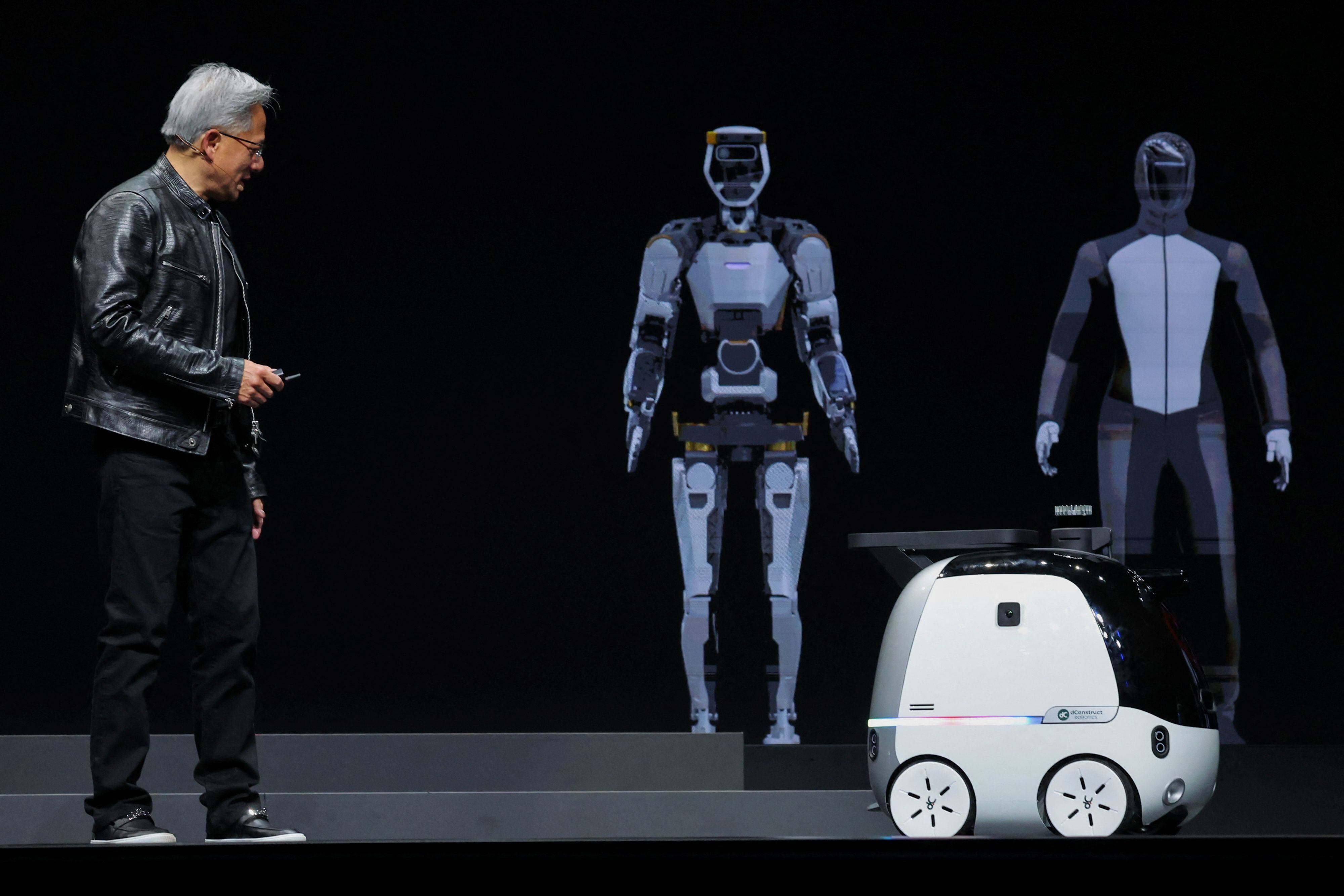 Nvidia es conocida por el desarrollo de robots impulsados por inteligencia artificial. (Foto: REUTERS/Ann Wang)