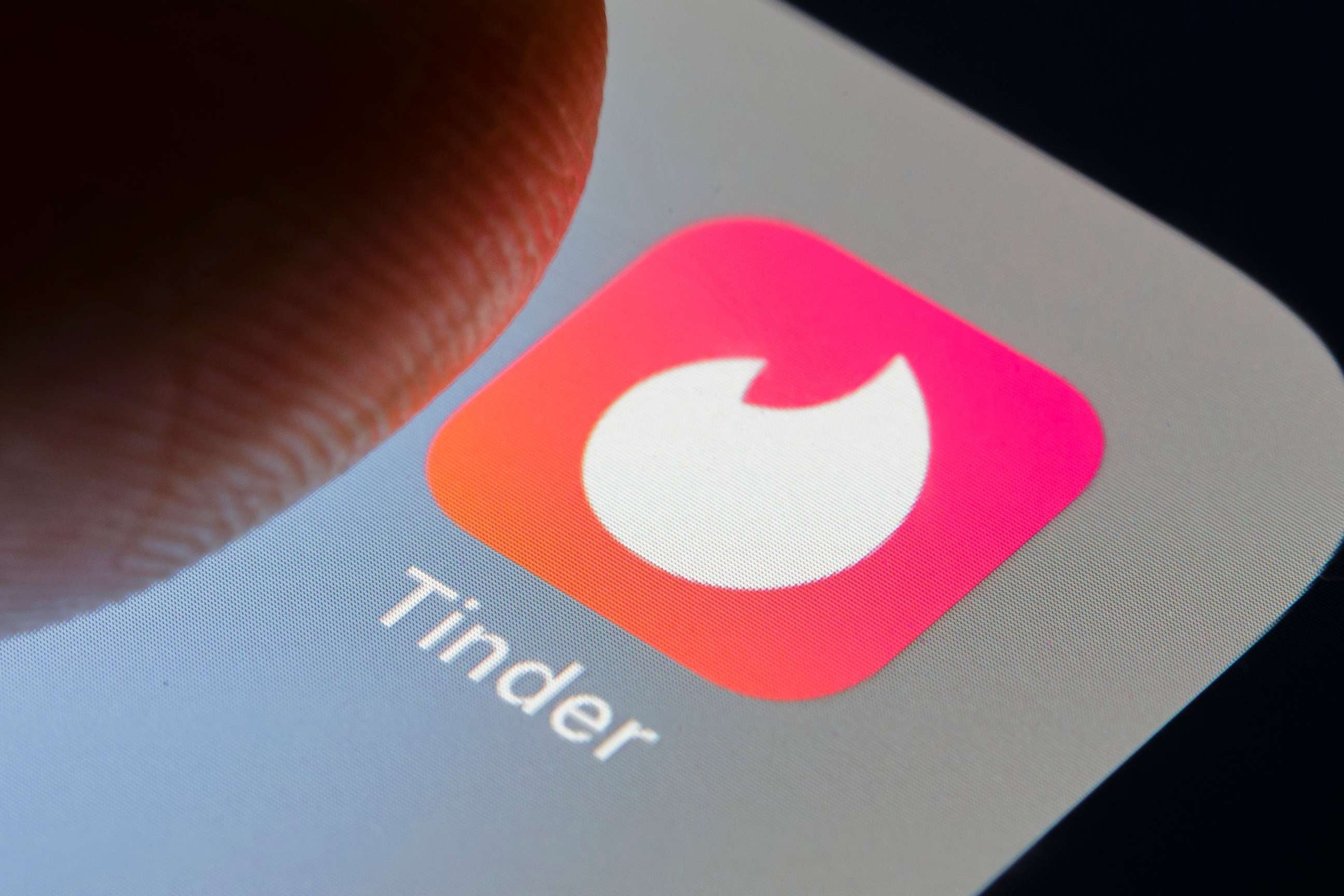Dating app Tinder is displayed on a smartphone, Feb. 26, 2018 in Berlin, Germany in this photo illustration. (Thomas Trutschel/Photothek via Getty Images)
