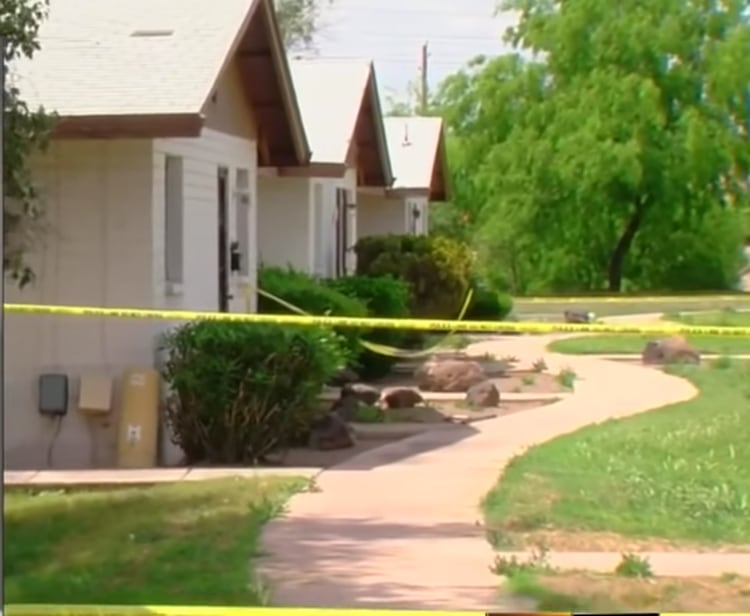 La casa donde la familia habitaba y fue escena del crimen Foto: (Captura de pantalla ABC15)