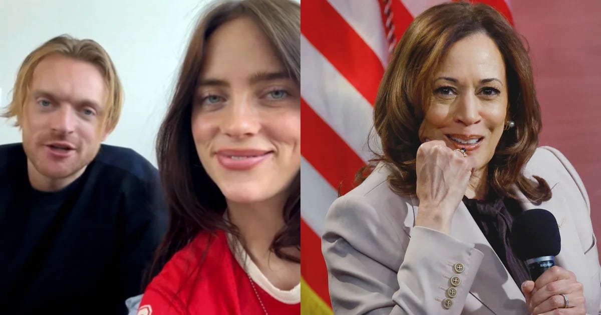 Billie Eilish has announced her support for Kamala Harris.