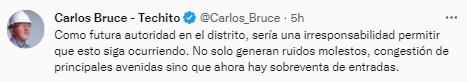 Tuit de Carlos Bruce