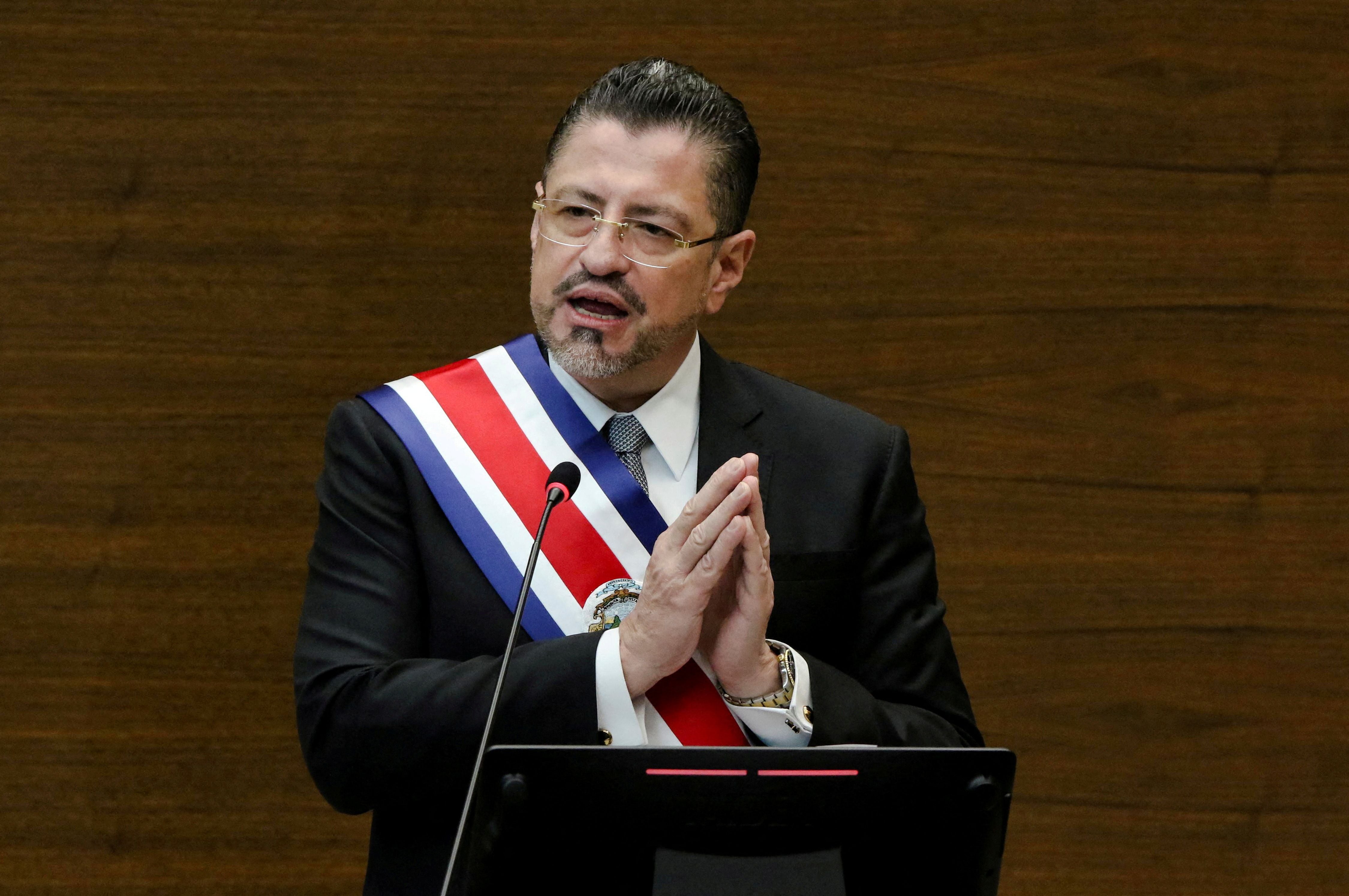 Rodrigo Chaves, presidente de Costa Rica (REUTERS/Mayela Lopez)