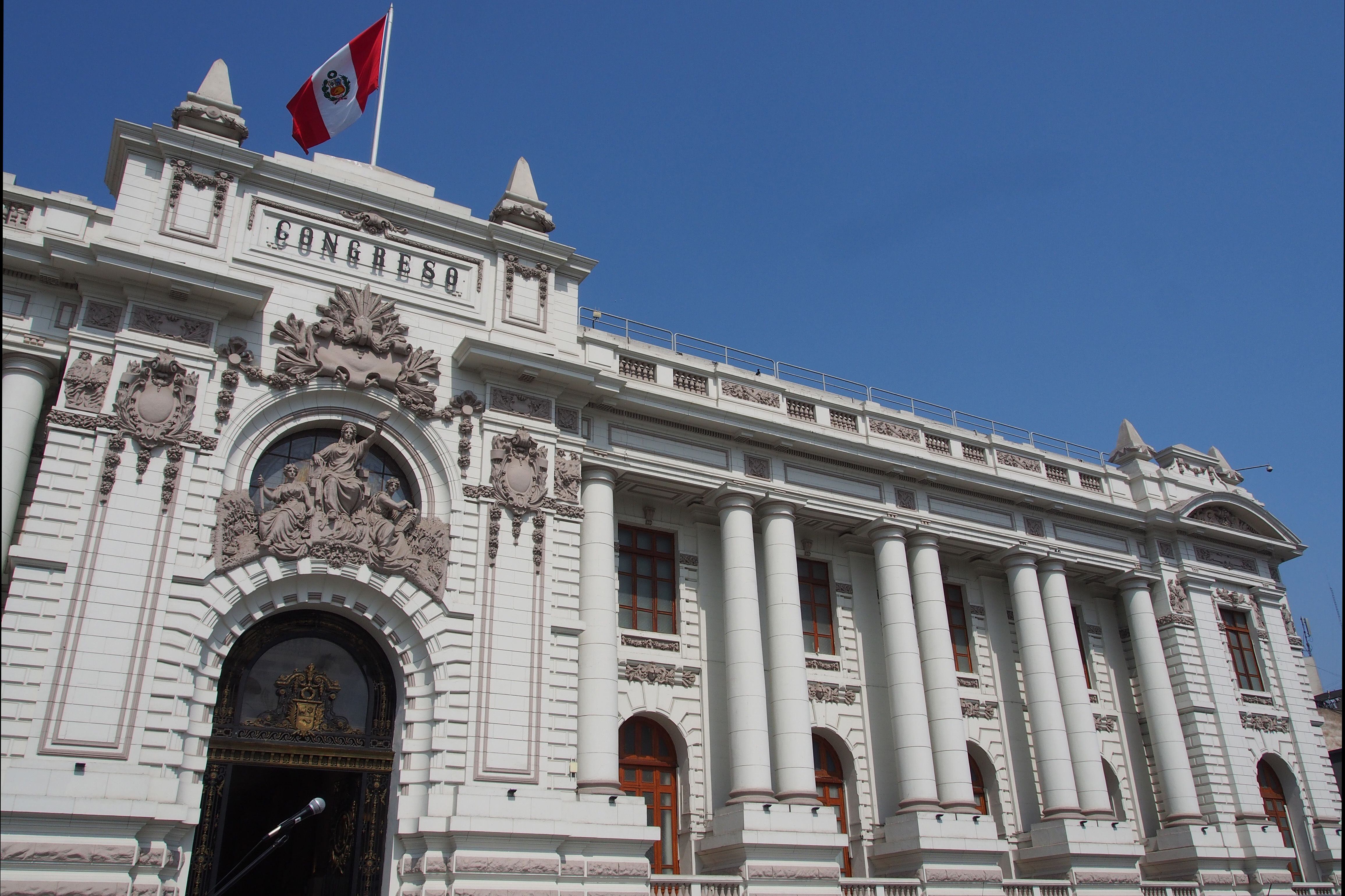 02/09/2021 September 2, 2021, Lima, Lima, Peru: View of the Congress facade. Peruvian politics keeps very unstable since Pedro Castillo, a leftist rural school teacher, assumed the presidency of Peru on July 28th
POLITICA 
Europa Press/Contacto/Carlos Garcia Granthon
