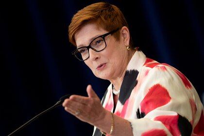 File foto: Ministro degli esteri australiano Maryse Payne (Brendan Smialowski / Pool via REUTERS)