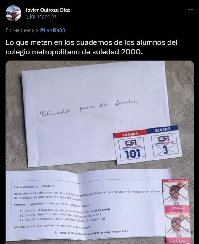 Compra de votos Char-Colombia