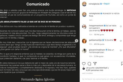 (Foto: Instagram Fernando Reina Iglesias)