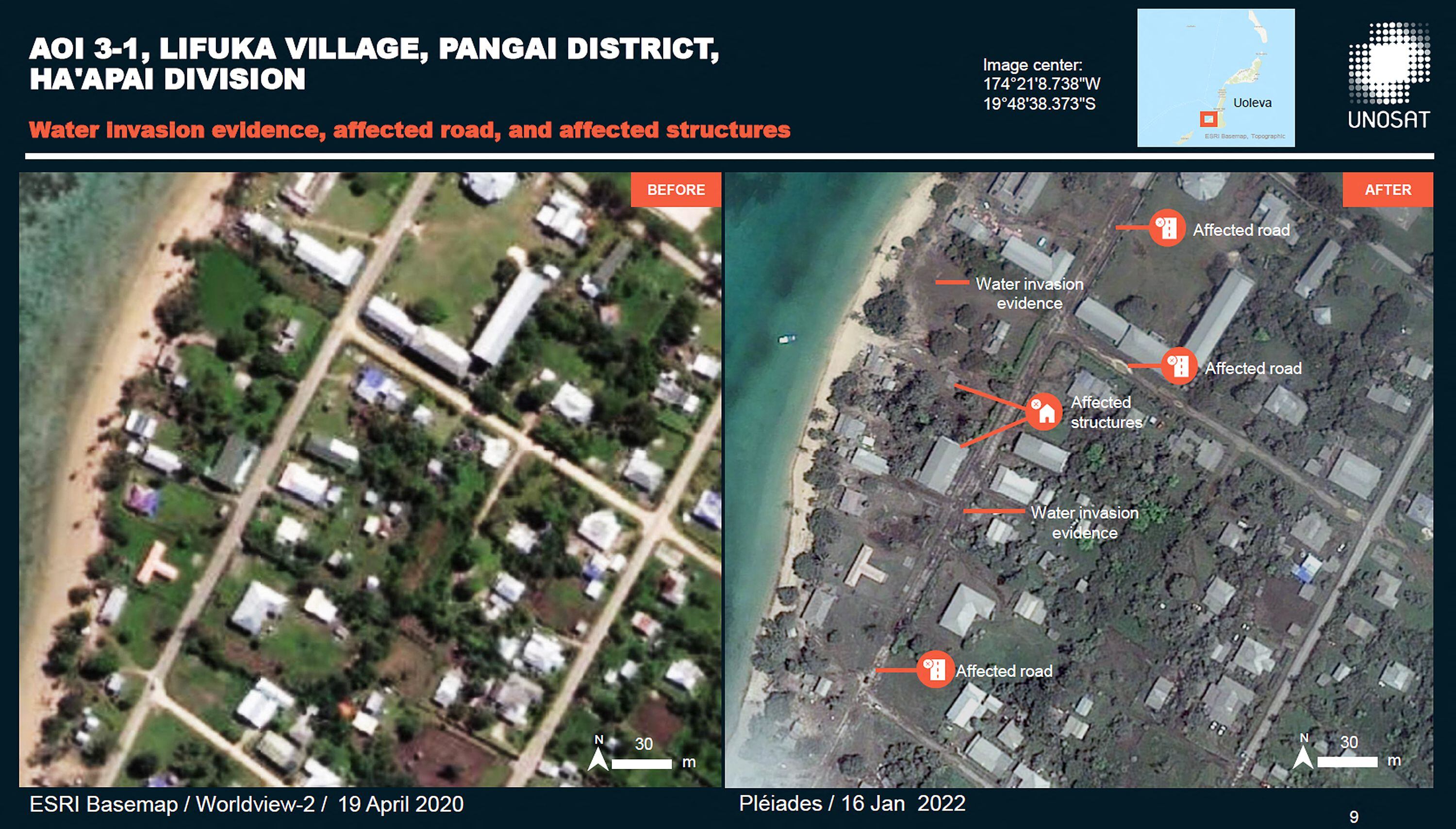 Las Impactantes Fotos De Tonga Antes Y Después Del Devastador Tsunami Infobae