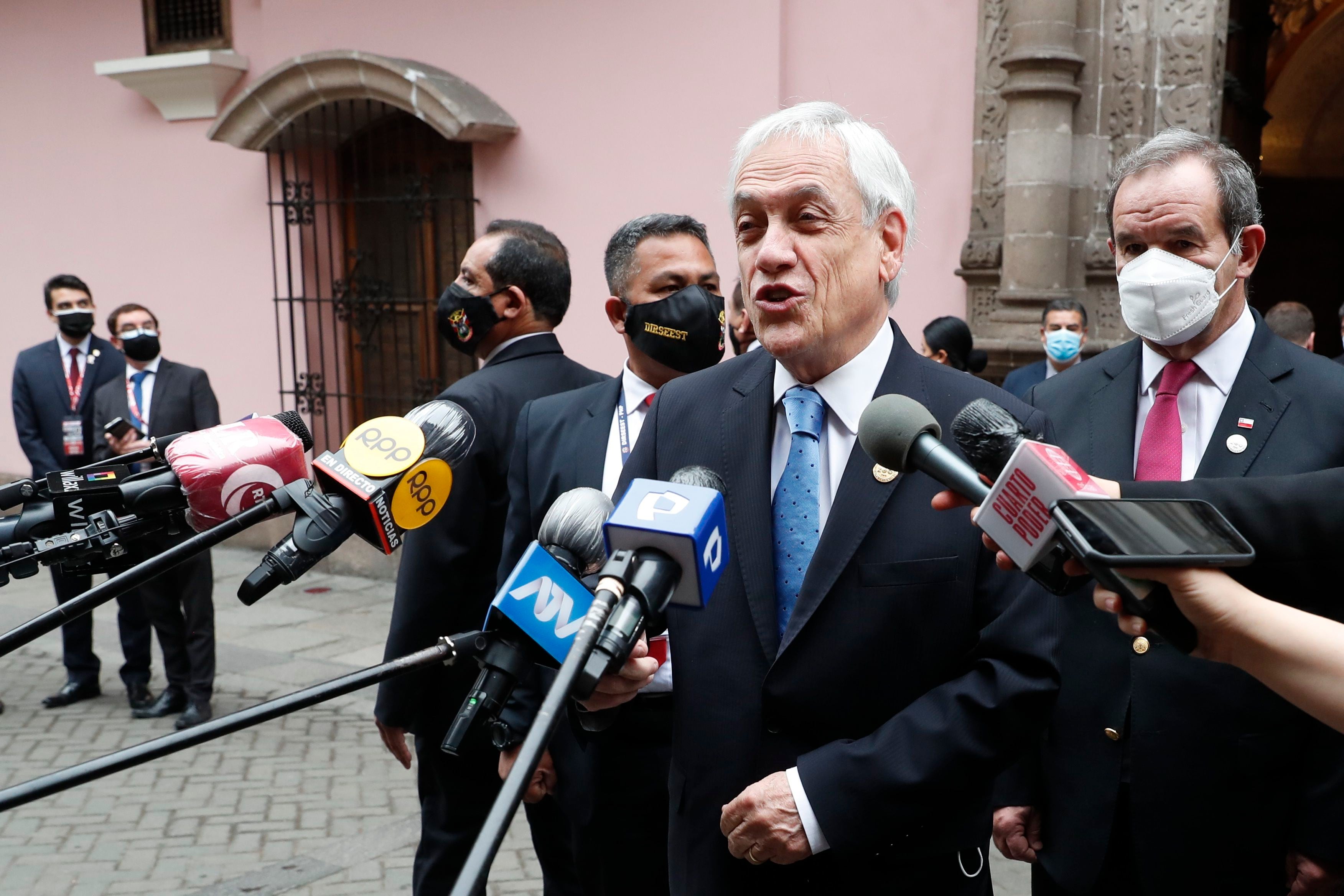 El presidente de Chile, Sebastián Piñera, insiste con el reclamo