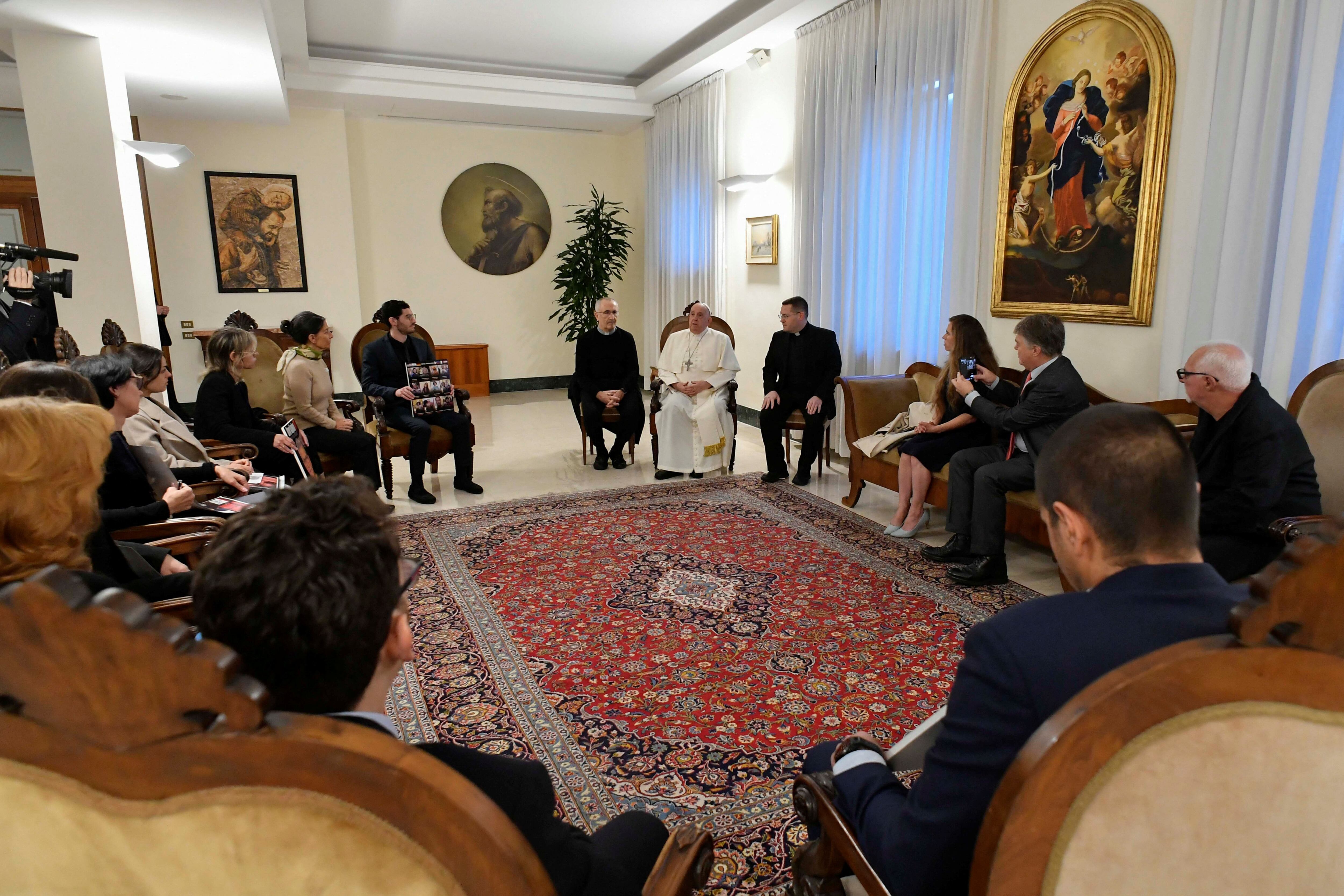 FOTO DE ARCHIVO. La audiencia con el papa, según la fuente israelí, tendrá lugar mañana lunes, aunque la Santa Sede todavía no la ha confirmado ni ha dado información al respecto (Vatican Media/­Handout via REUTERS)