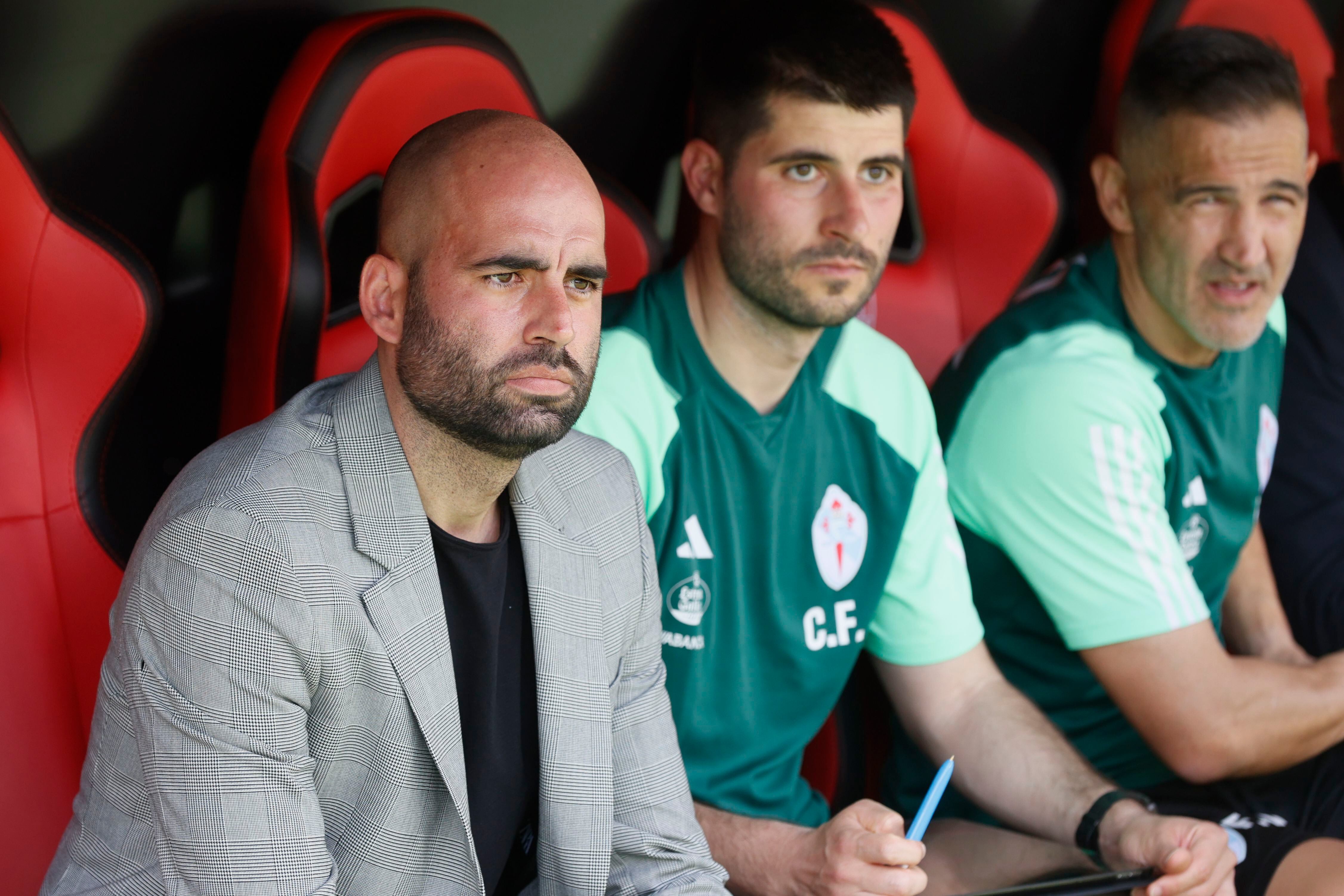 Claudio Giráldez debutó como entrenador del Celta de Vigo con una victoria 2-1 sobre el Sevilla. EFE/José Manuel Vidal
