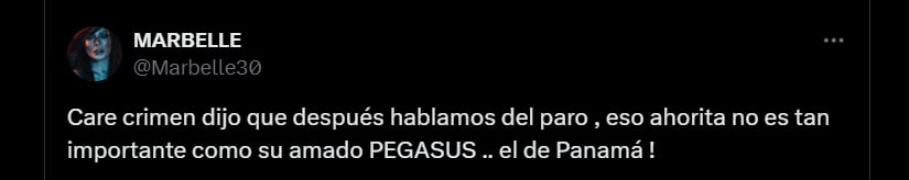 Marbelle destacó que Gustavo Petro prefirió hablar de chuzadas que del paro de transportadores - crédito @Marbelle30/X