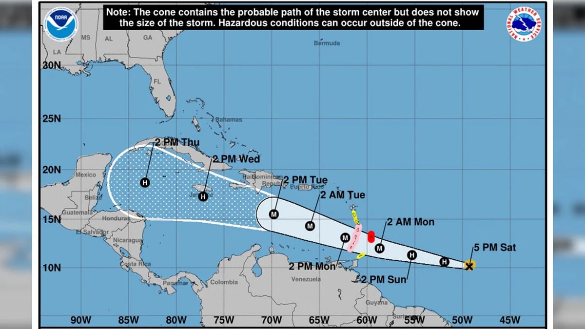 Alerta en el Caribe: la tormenta Beryl se convirtió en huracán categoría 1