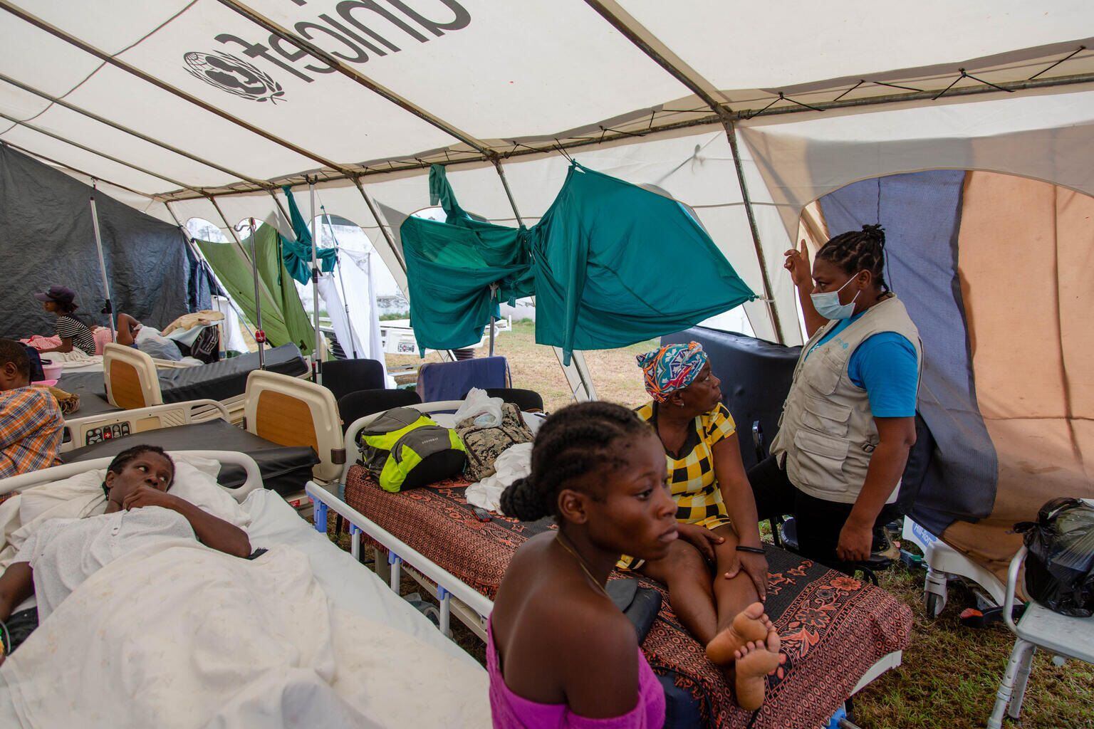 Hospital de campaña de UNICEF en Les Cayes UNICEF/ROUZIER 