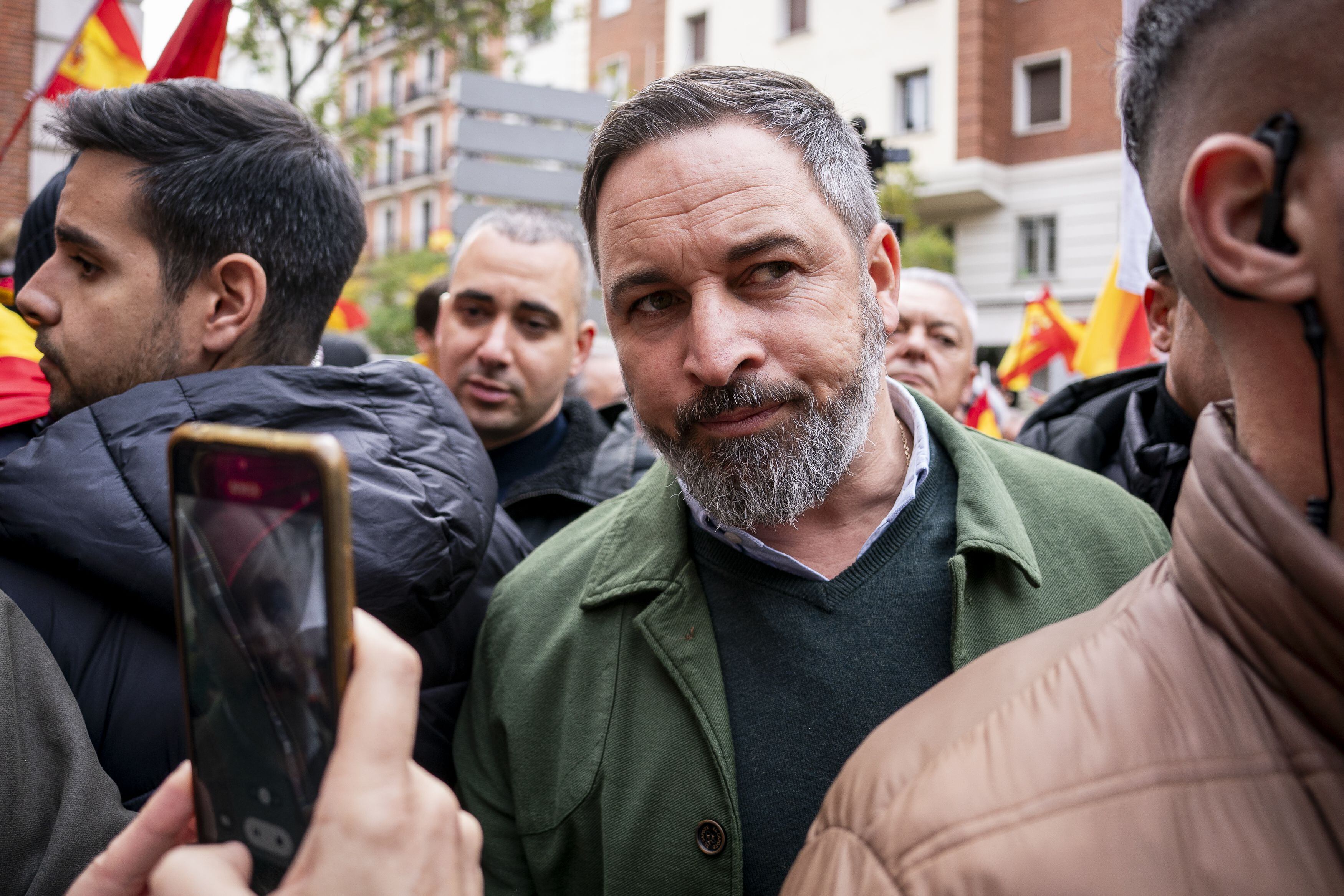  El líder de VOX, Santiago Abascal. (A. Pérez Meca/Europa Press)