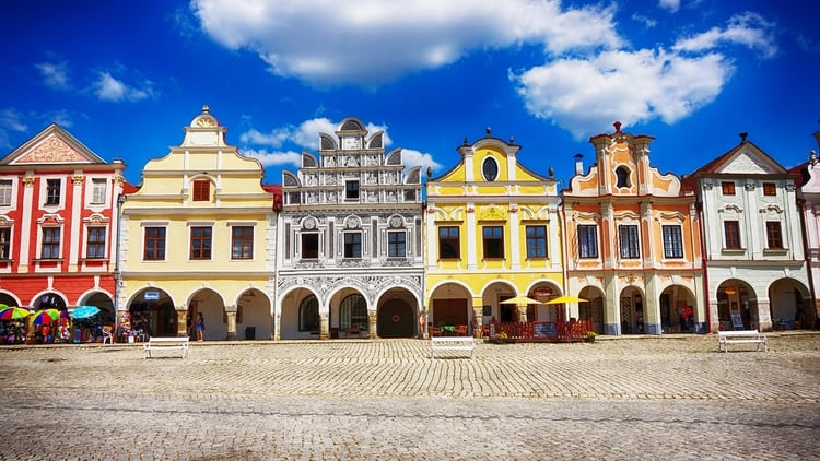 El centro histórico de Telč es un sitio del patrimonio mundial de la UNESCO (Shutterstock)