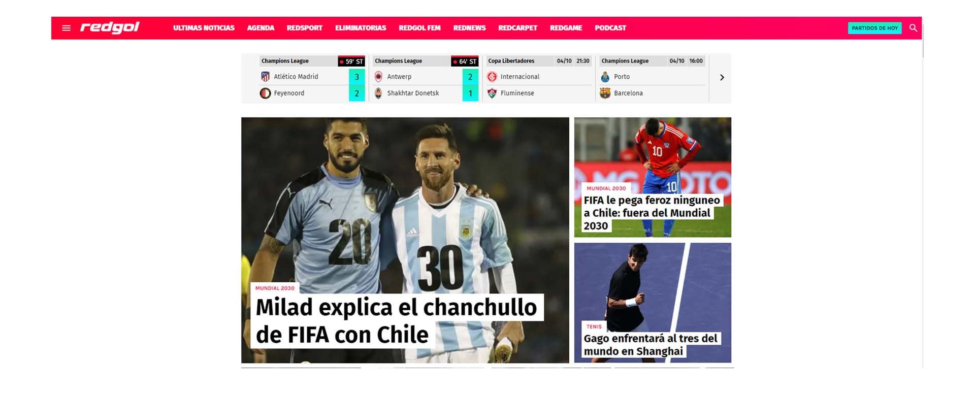 Las reacciones de los medios chilenos después de quedarse afuera del Mundial 2030