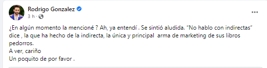 Rodrigo González asegura que no habló de  Mónica Cabrejos. (Foto: Instagram)