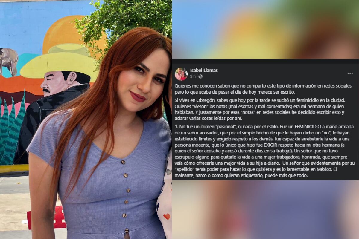 Alma habría defendido a una de sus hermanas que era acosada por el ahora detenido (Foto: Facebook / isabel.llms)