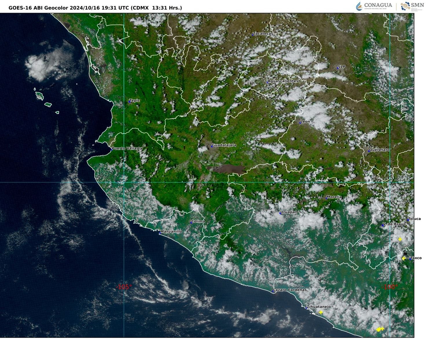 Imagen 2: GOES 16 ABI GEOCOLOR, 13:31 h (hora local).