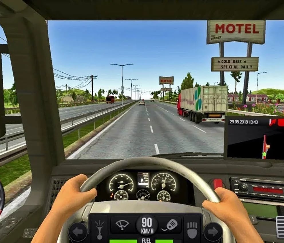 Euro Truck Sim Jogo de caminhão 3D versão móvel andróide iOS apk