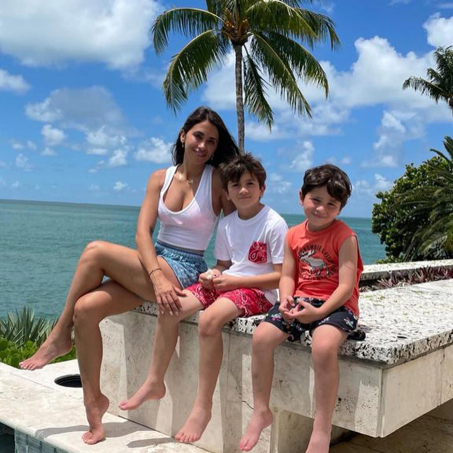 Anto Roccuzzo y Messi en Miami