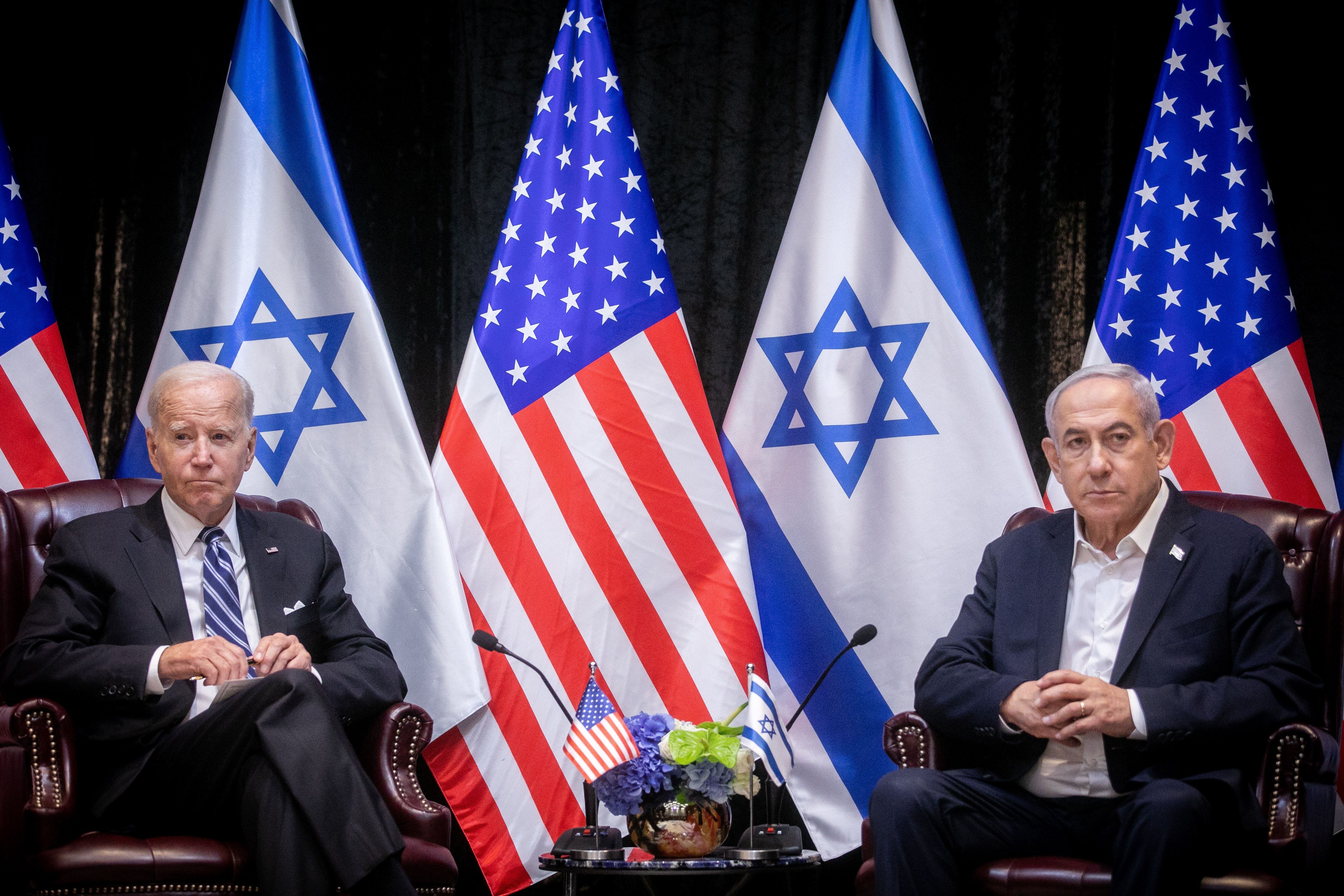 Joe Biden y Benjamin Netanyahu (EFE)