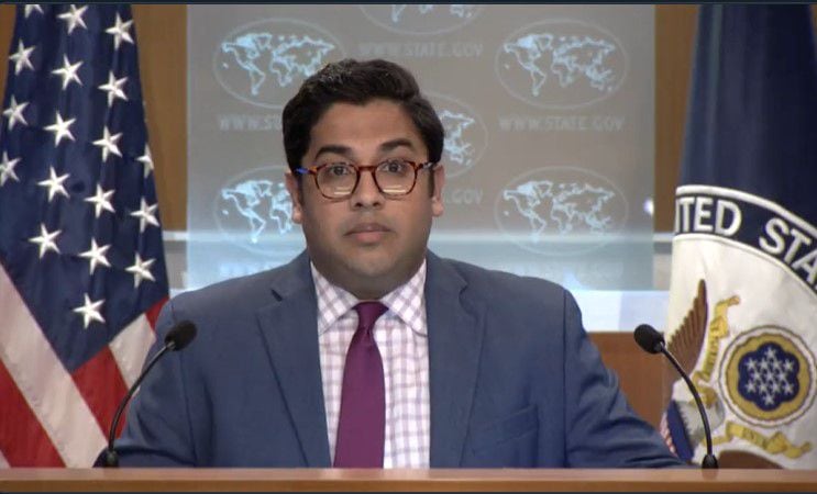 Vedant Patel, portavoz del departamento de Estado de EEUU (Twitter/StateDeputySpox)