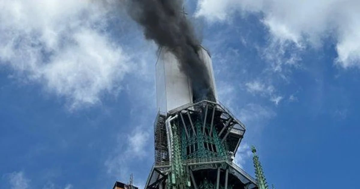 Tower of Notre Dame Cathedral catches fire in Rouen, France: Area ordered to evacuate