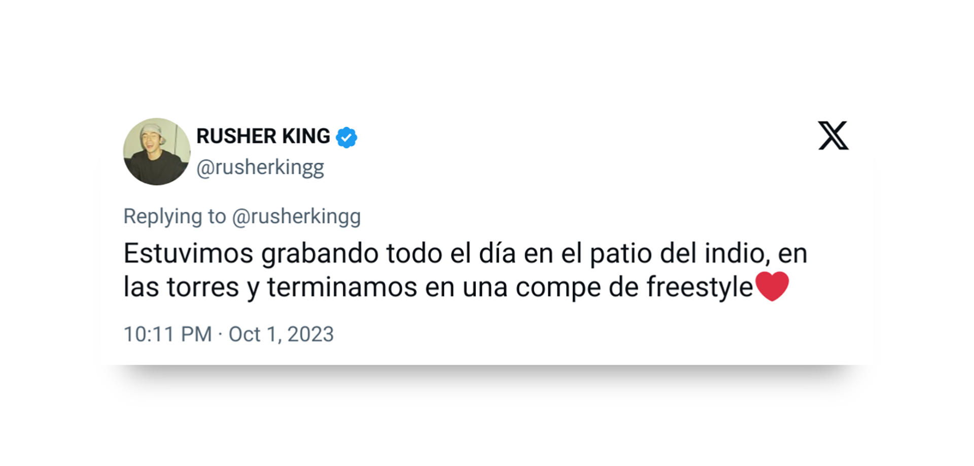 Rusherking cantó un tema sobre Santiago del Estero