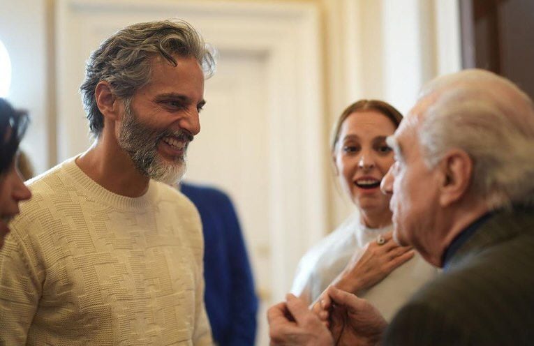 Joaquín Furriel con Martin Scorsese en la ciudad de Nueva York en el mes de junio (Foto: Instagram/joacofurriel)