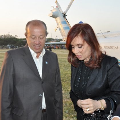 Junto a Cristina Kirchner, el 15 de diciembre de 2010
