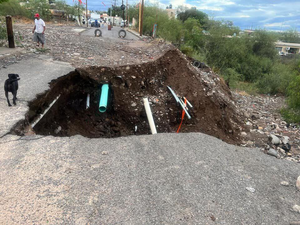 La alcaldesa de Mulegé reportó los estragos de Hilary en el municipio. (FB/Edith Aguilar)