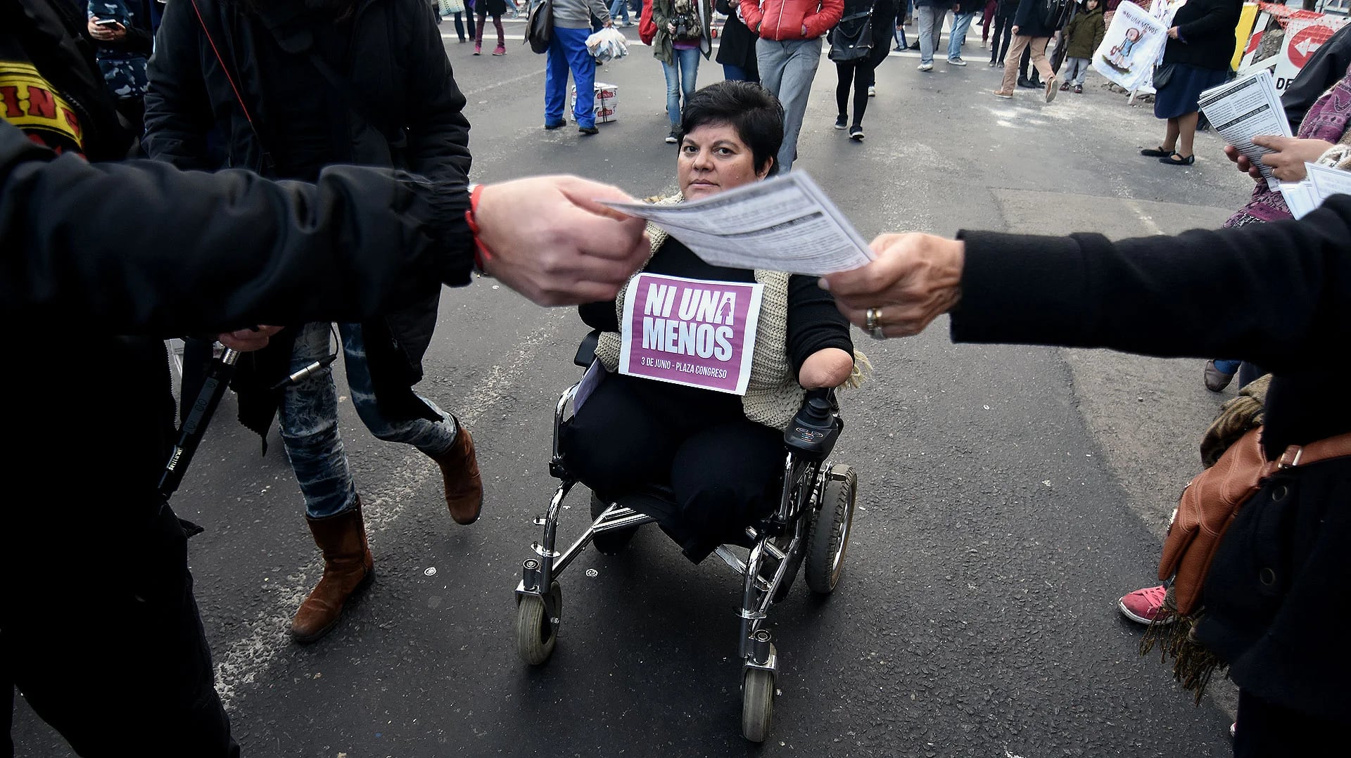 La marcha, según las organizadoras, fue más multitudinaria que la anteriorr (Nicolás Stulberg)