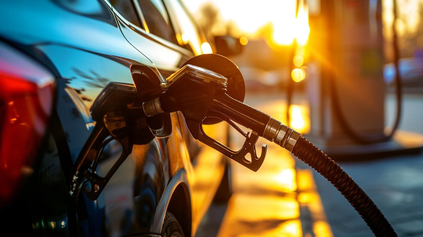 Surtidores de nafta y gasoil en una estación de servicio, simbolizando la interdependencia entre la industria del petróleo, el sector del transporte y la economía global. La foto captura la esencialidad de los combustibles en el funcionamiento de automóviles y cómo la variación de precios impacta directamente en la inflación y en el bolsillo de los consumidores. (Imagen ilustrativa Infobae)