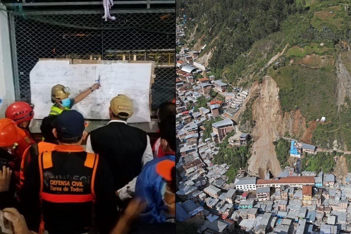 Minors among those caught after collapse in Pataz