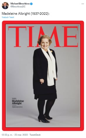 Chumel Torres foi aplaudida por Madeleine Albright