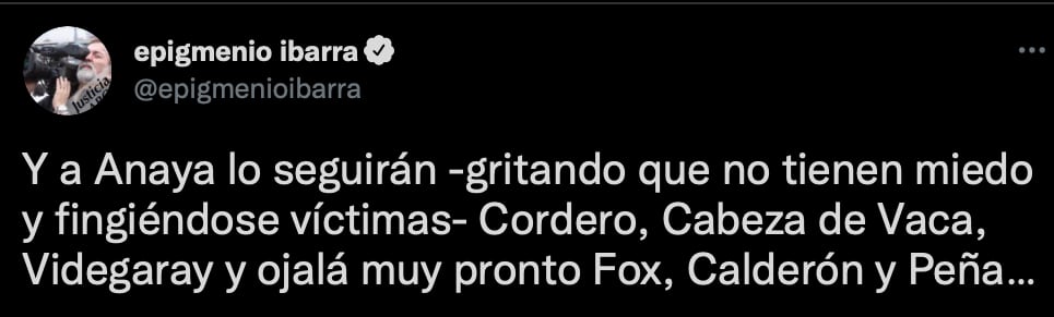 Ibarra señaló que el discurso de Anaya será replicado por otros políticos (Foto: Twitter/@epigmenioibarra)