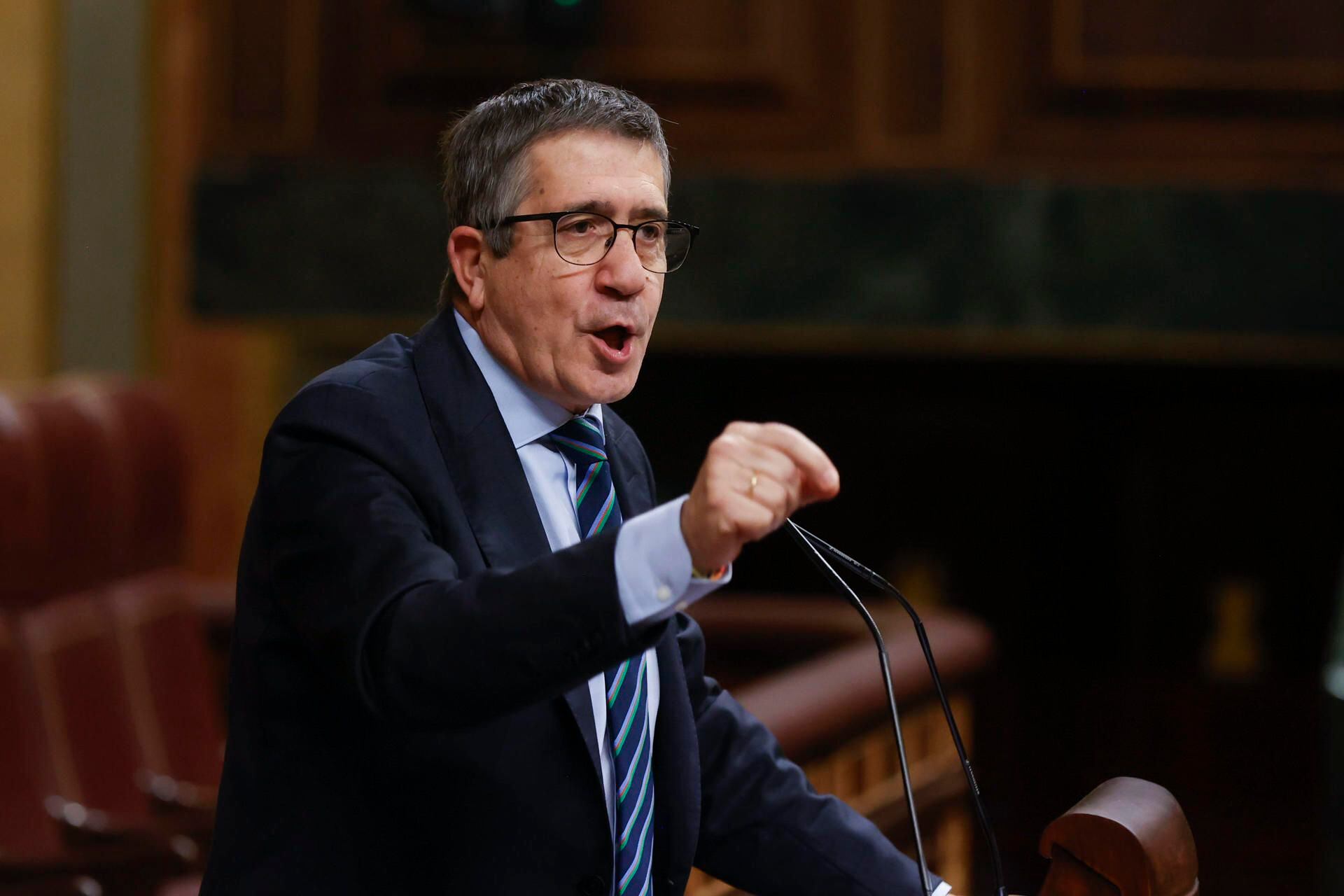 Patxi López en el Congreso de los Diputados (Juan Carlos Hidalgo/EFE)