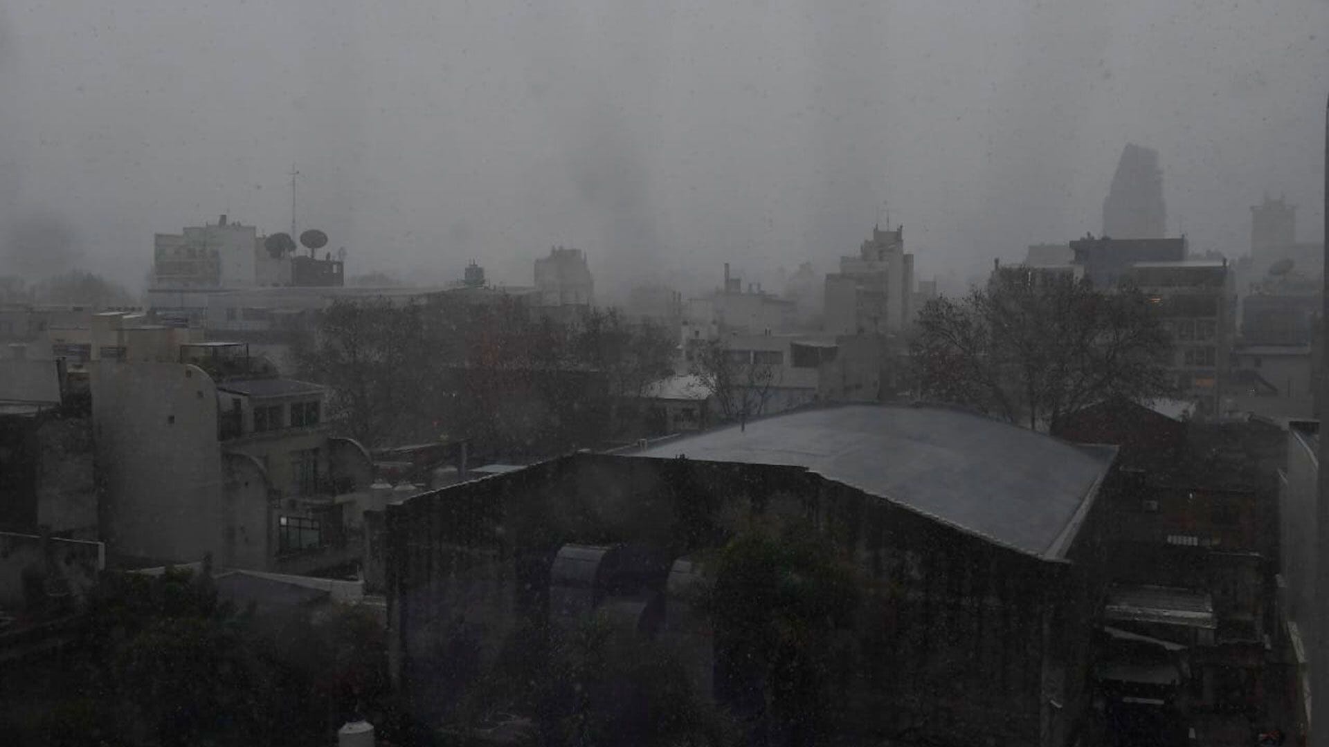 buenos aires ciudad caba tormentas lluvias se hizo de noche