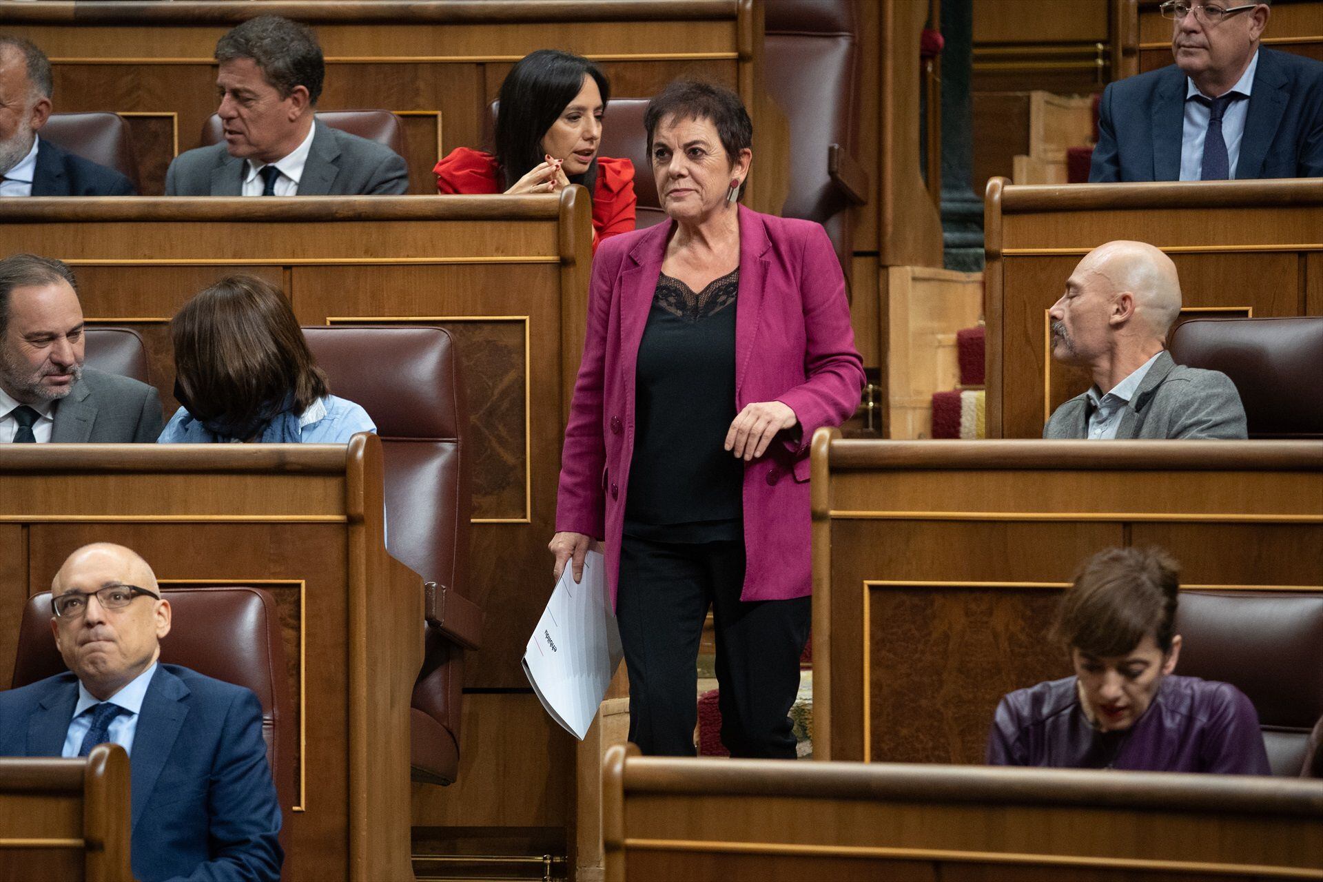 Mertxe Aizpurua en el Congreso de los Diputados. (Alejandro Martínez Vélez / Europa Press)