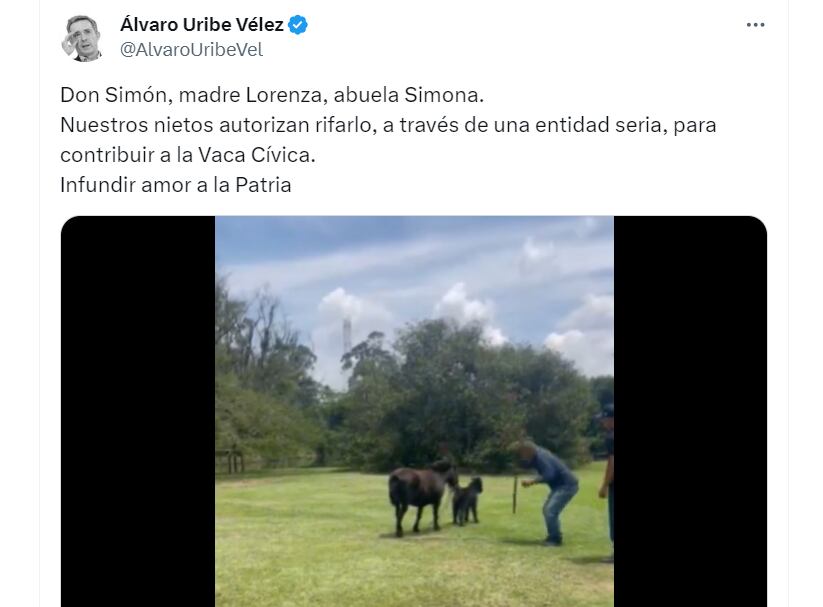 Álvaro Uribe en X