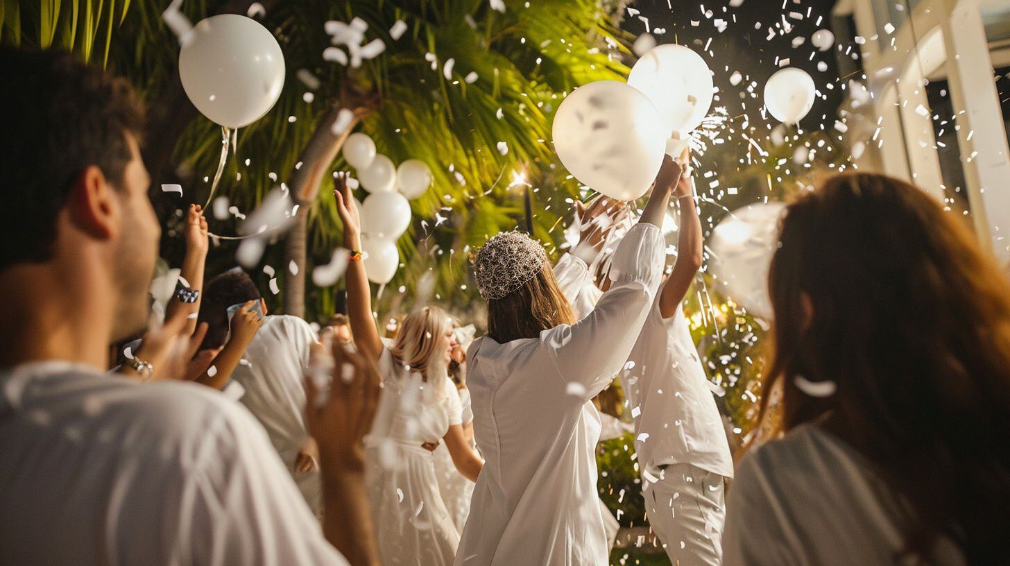 Un grupo de personas festeja en un patio - (Imagen Ilustrativa Infobae)