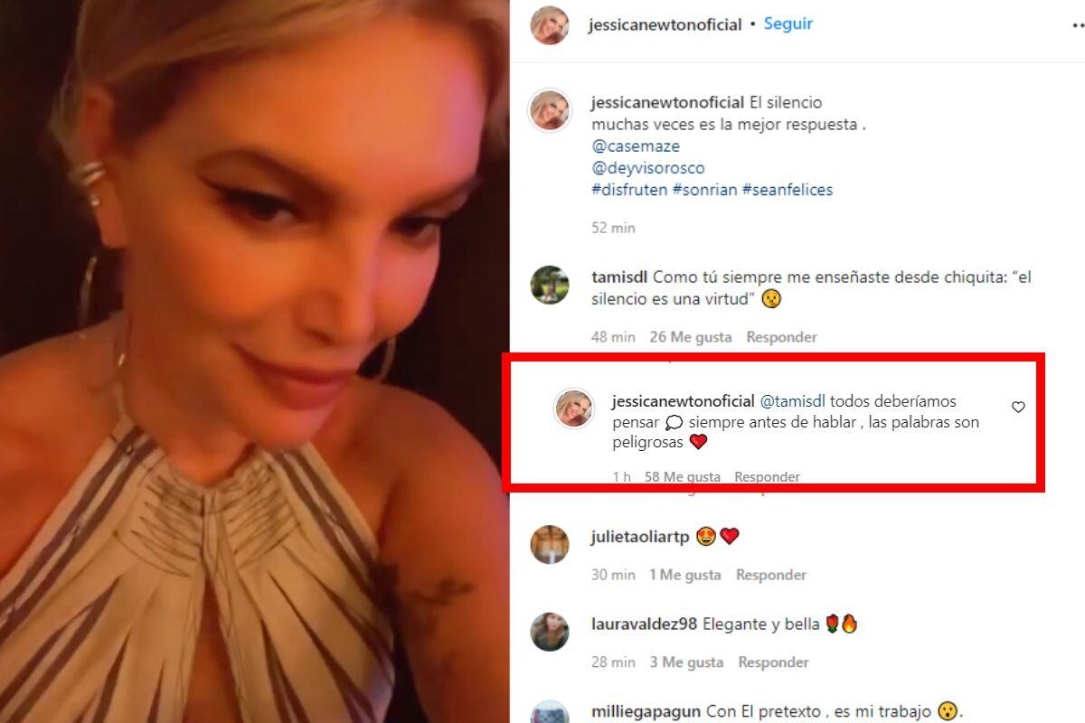 Jessica Newton responde a Magaly Medina. (Foto: Instagram)