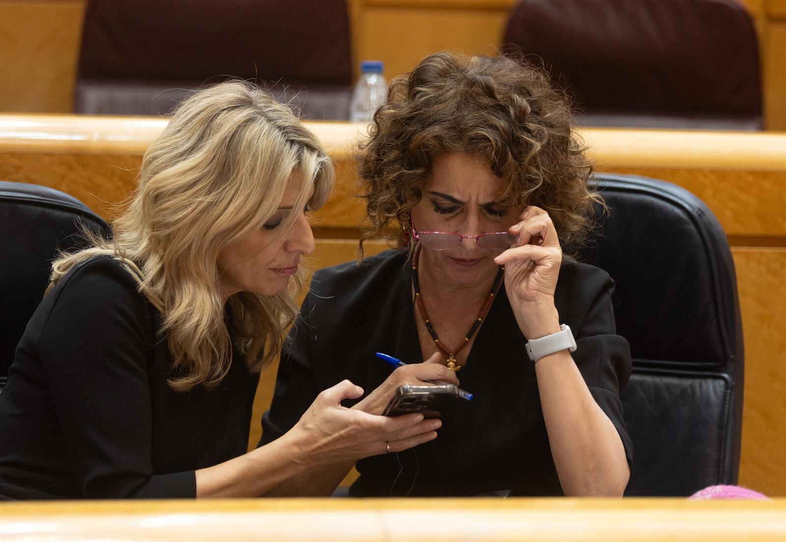 La vicepresidenta segunda y ministra de Trabajo, Yolanda Díaz y la vicepresidenta primera y ministra de Hacienda, María Jesús Montero.