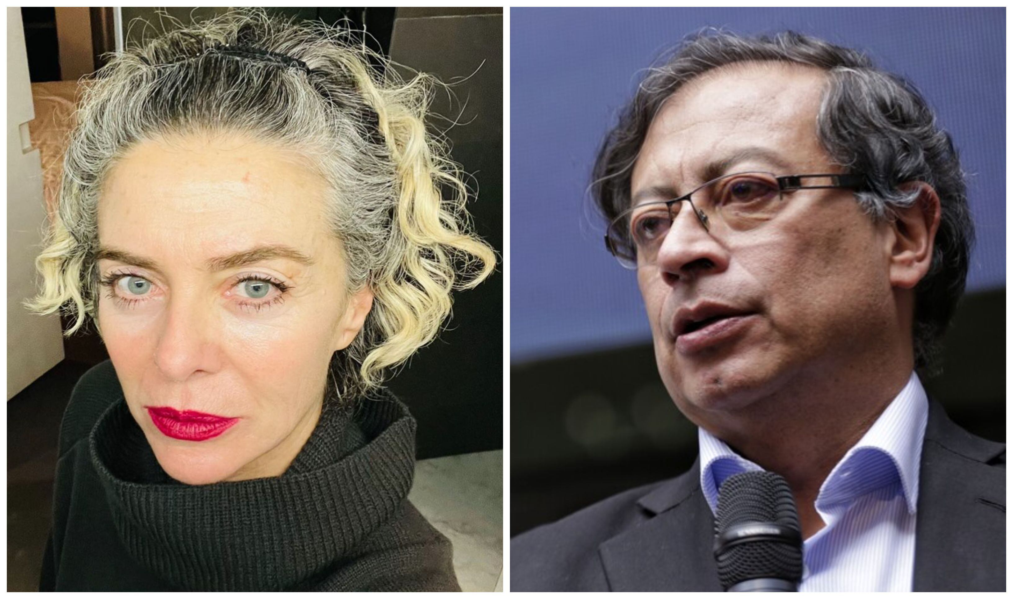 Margarita Rosa a défendu Gustavo Petro après la controverse lors d'un événement à Girardot. Photos : Instagram @margaritarosadefrancisco /Colprensa (Sergio Acero)