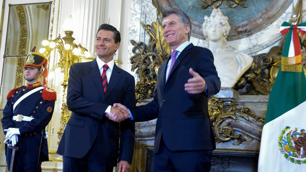 Macri y Peña Nieto se mostraron en sintonía en la Casa Rosada. (Presidencia)