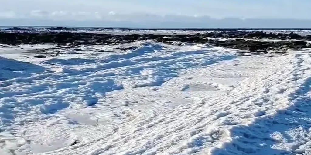 ¿El mar se congeló en Tierra del Fuego? Qué factores generan el fenómeno
